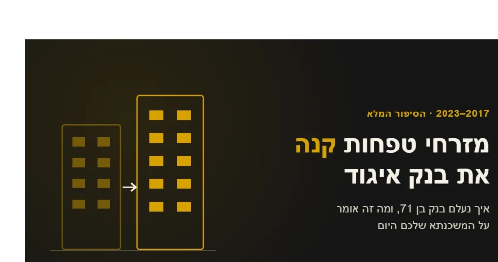 מזרחי טפחות קנה את בנק איגוד: הסיפור המלא של המיזוג